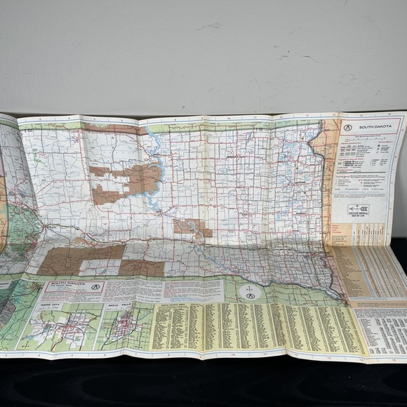 1973 Midland Cooperatives highway travel road map North‎ & South Dakota #3 - Picture 3 of 6